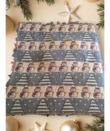 Winter Holiday Vibrant Colors Tapestry Throw 48”x58” Snowman Christmas T... - $307.36 MXN
