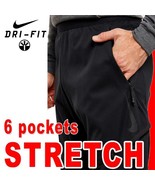 NIKE DRI-FIT PREMIUM SWEATPANTS 6 POCKETS STRETCH TRAINING PANT TROUSERS... - $1,773.48 MXN