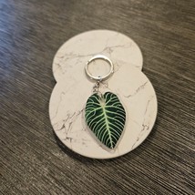 Anthurium Plant Keychains - Acrylic &amp; Metal, Double-Layer Design - $147.43 MXN