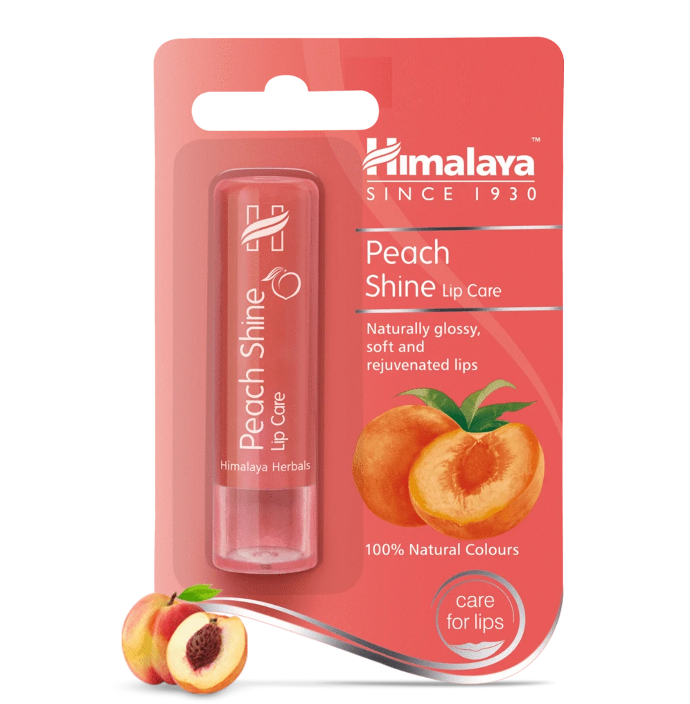 3x Peach Shine Lip Care (soft/rejuvenated) Himalaya -- pack of three-- (4.5gms e - £11.22 GBP