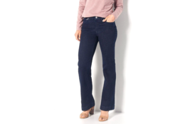 Denim &amp; Co. Easy Stretch Trouser Jeans -MEDIUM WASH, Petite Plus 22 - $29.69