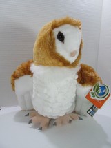 Wild Republic BARN OWL Plush 12&quot; Stuffed Animal Orange White w/tags - $23.38