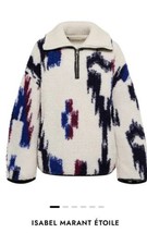 Size 40 ISABEL MARANT ÉTOILE  Marner Printed Fleece Jacket $585 BNWTS - $359.99