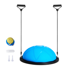 VEVOR Blue Half Exercise Ball Trainer, 23 in Balance Ball Trainer, 660 l... - $41.99
