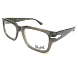 Persol Eyeglasses Frames 3315-V 1103 Clear Grey Square Full Thick Rim 55... - $153.44
