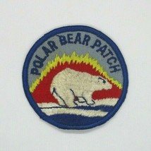 Vintage Boy Scouts Polar Bear Embroidered Collector&#39;s Patch - £3.14 GBP