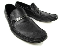 Broletto Black Leather Moc Toe Horsebit Loafers Mens Size US 9 M Made In... - £19.98 GBP