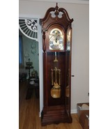 RIDGEWAY GRANDFATHER CLOCK Mechanical Weight Driven Moon Dial Westminste... - $685.99 CAD