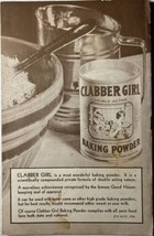 CLABBER GIRL Baking Book  - Vintage 1934 Cookbook Booklet - £8.97 GBP