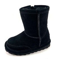 BearPaw Brady Toddler Black Unisex Suede Sheepskin/Wool  Boot - £47.84 GBP