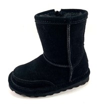 BearPaw Brady Toddler Black Unisex Suede Sheepskin/Wool  Boot Size 7 - $559.58 MXN