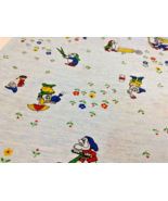 Vintage Disney Fabric Craft Snow White and the 7 Dwarfs T-Shirt Material... - $40.37 CAD