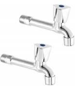 Stainless Steel Brass Disc Jazz Long Body Bib Cock Tap with Wall Flange ... - $454.45 MXN