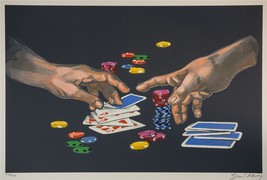 Waldemar Swierzy First Gamble Hand Signed Fine Art Lithograph COA S2 - £479.49 GBP