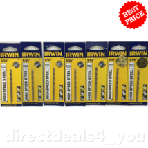 Irwin General Purpose High Speed Steel 9/64&quot;  Drill Bit #60509 Pack of 7 - £22.91 GBP
