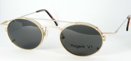 Regency Int&#39;l Regency V1 Matt Gold Eyeglasses Glasses Frame 47-23-145mm + Lenses - $29.70