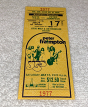 PETER FRAMPTON YES 1976 UNUSED TICKET GENTLE GIANT GARY WRIGHT ANAHEIM E... - $29.98