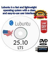Lubuntu 25.04 (Plucky Puffin) Bootable LIVE/Installer DVD Ultra-Lightwei... - $8.21