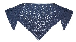 Openwork, Handmade, Crochet shawl with beads. BL-7 - $50.00