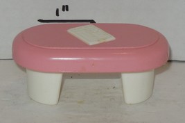 Vintage Little Tikes Dollhouse Coffee Table Pink White Replacement - $498.56 MXN
