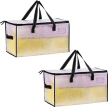 2 Pack Moving Bags and Storage Bags Moving Boxes Storage Boxes with Lids... - £28.52 GBP