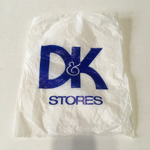 Defunct D $ K stores small plastic in store shopping bag movie photo prop  - $19.75