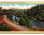 Upper Rogue River Crater Lake Highway Oregon OR UNP Linen Postcard V22 - $2.92