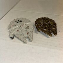 Star Wars Hot Wheels Gold MILLENNIUM FALCON Starships Die-cast C4 - $14.65