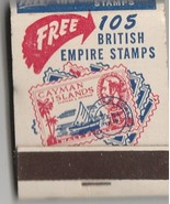 Vintage Strike on Matchbook Kenmore Stamp Co. ~ British Empire Stamps Ad - $7.91