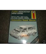 1986-1992 FORD AEROSTAR MINI-VAN REPAIR SERVICE MANUAL - $13.25 CAD