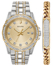 Bulova Crystal Men&#39;s Watch 98K106 - £442.28 GBP