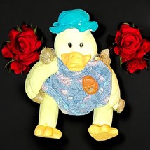 Russ Berrie Wooden Duck Miniature Shelf Sitter Dress Vintage 3” - $5.66