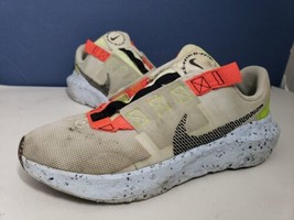 Nike Crater Impact Light Bone Black Volt Men Casual Shoes DB2477-010 Size 10.5 - £19.49 GBP