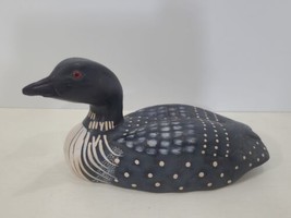Vintage Loon Bird Duck Decoy Carved Wood Painted 1000 Thousand Islands  - £38.75 GBP