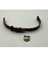 VINTAGE OMEGA GOLD PLAQUE &amp; LEATHER LADIES WATCH BAND BUCKLE LOT w/ EXTR... - $546.43 MXN