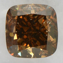 Cushion Shape Diamond Natural Fancy Brown Loose 2.01 Carat SI1 IGI Certificate - £2,347.55 GBP