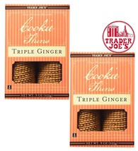 2 Packs Trader Joe&#39;s Triple Ginger Cookie Thins 9 oz Each Pack - £14.47 GBP