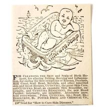 Cuticura Medical Skin Soap 1885 Advertisement Victorian Quack Medicine A... - $370.74 MXN