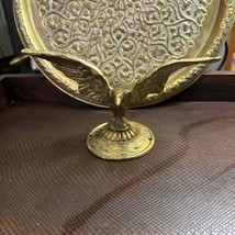 Vintage Brass Eagle With Wheat Statue Figurine Or Hood Ornament 5” Tall - $40.00