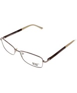 Mont Blanc Eyeglasses Frame Brown Marbled Tips Unisex Rectangular MB0345... - £104.14 GBP