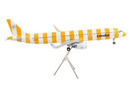 Airbus A321 Commercial Aircraft &quot;Condor Airlines&quot; White and Orange Striped &quot;Gem - £97.25 GBP