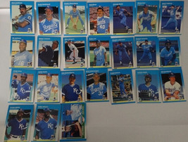 1987 Fleer Kansas City Royals Team Set Of 24 Baseball Cards - £3.93 GBP