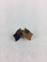 United States Flag and Australia Flag Crossed Collectible Souvenir Pin 1... - $14.03