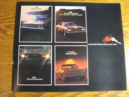 1969 Plymouth Brochure, Roadrunner GTX Barracuda Cuda Mopar Hemi Road Ru... - £11.86 GBP