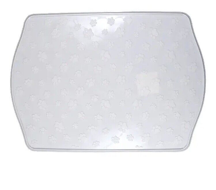 Dog Placemat 19x13 Waterproof White Puppy Pet Dish Feeding Food Bowl Sol... - $14.73