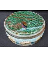 Old PEEK FREAN &amp; CO. Biscuit Tin BEAUTIFUL Peacock Cover Advertising  - €24,35 EUR