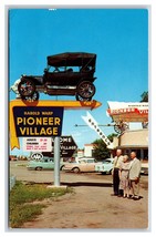Elmer at the Entrance Pioneer Village Minden Nebraska NE UNP Chrome Postcard V16 - $4.90