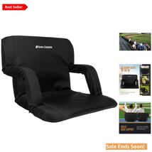 Lightweight Bleacher Seat with Armrests &amp; Cushioned Back for Outdoor Events - $101.92