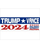 Trump Vance 2024 Bumper Sticker or Magnet Trump Vance 2024 MAGA Save Ame... - $4.94+