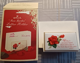 Vintage Hallmark Rose Garden Letter Holder - $12.22 CAD